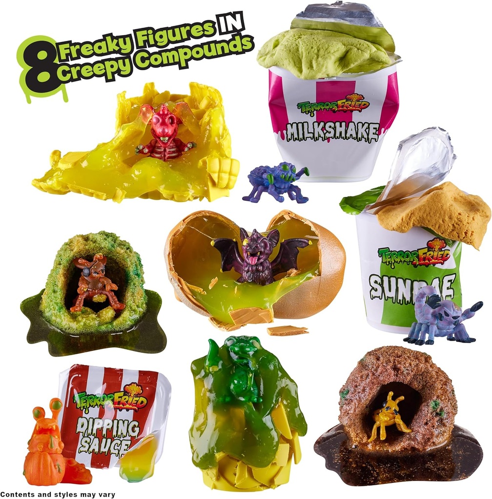 Figuras Terror Fried Mordiscos Desagradables  Displ/8 Set/2 5a+