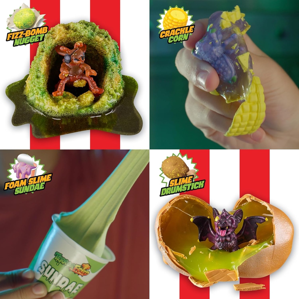 Figuras Terror Fried Mordiscos Desagradables  Displ/8 Set/2 5a+