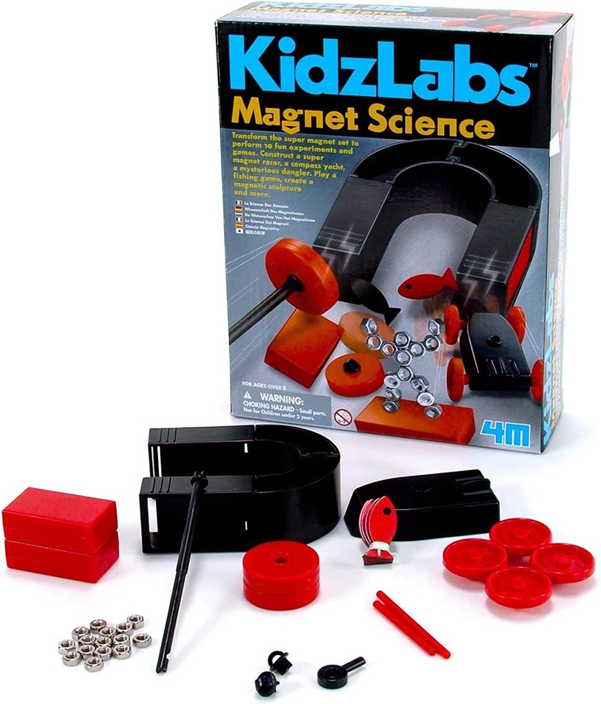 KidzLabs Ciencia Magnética 10 Experimentos 8a+