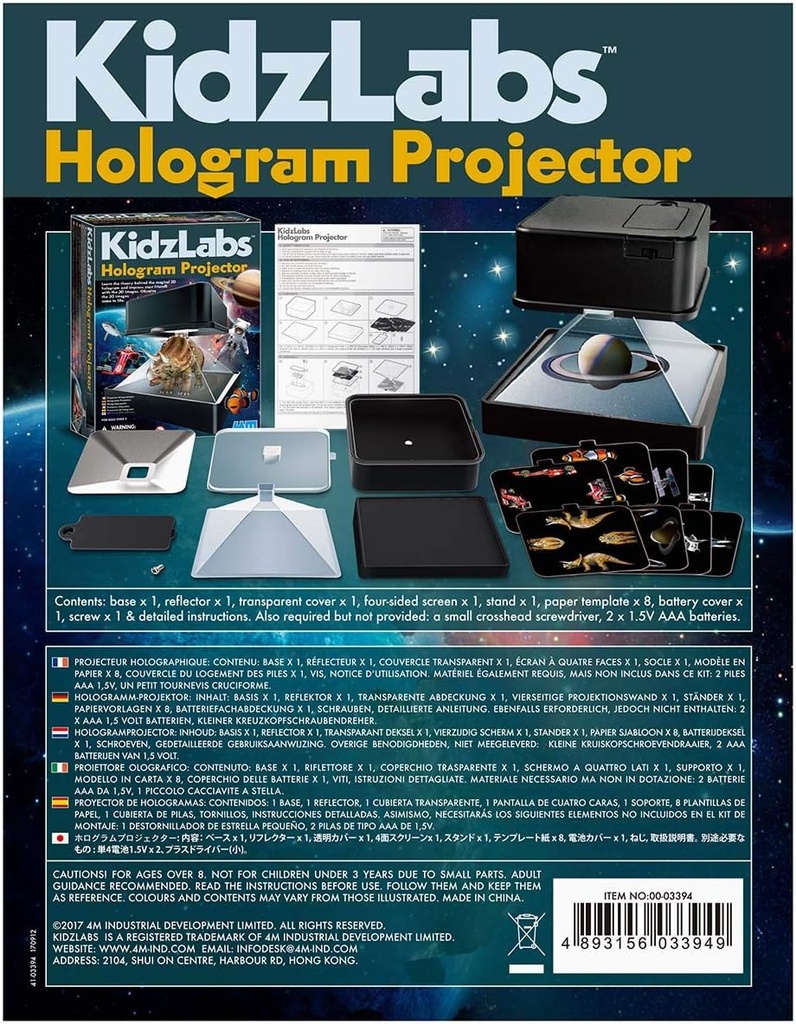 Kidz Labs Proyector de Hologramas 8a+