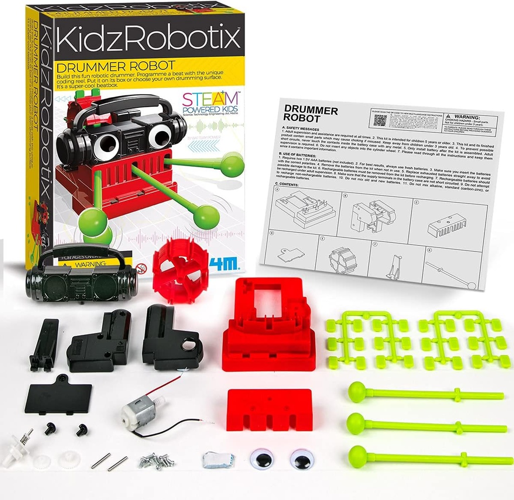 Robot Bateria Chatarrero Armable Kidzroboix 5a+