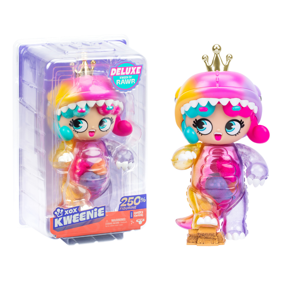 Muñeca XOX Kweenies Deluxe Reina de Rawr 7a+