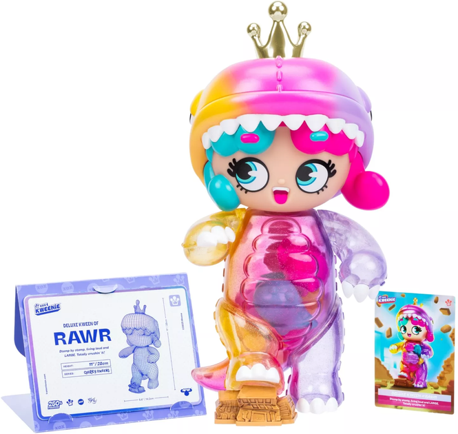 Muñeca XOX Kweenies Deluxe Reina de Rawr 7a+