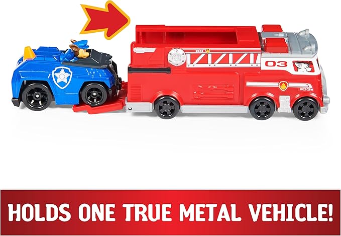 Vehiculo Paw Patrol Metalico Set/2 Ultimate Firetruck 3a+