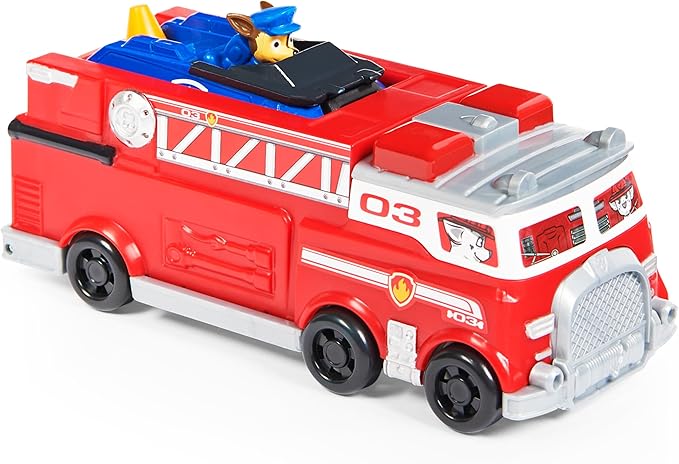 Vehiculo Paw Patrol Metalico Set/2 Ultimate Firetruck 3a+