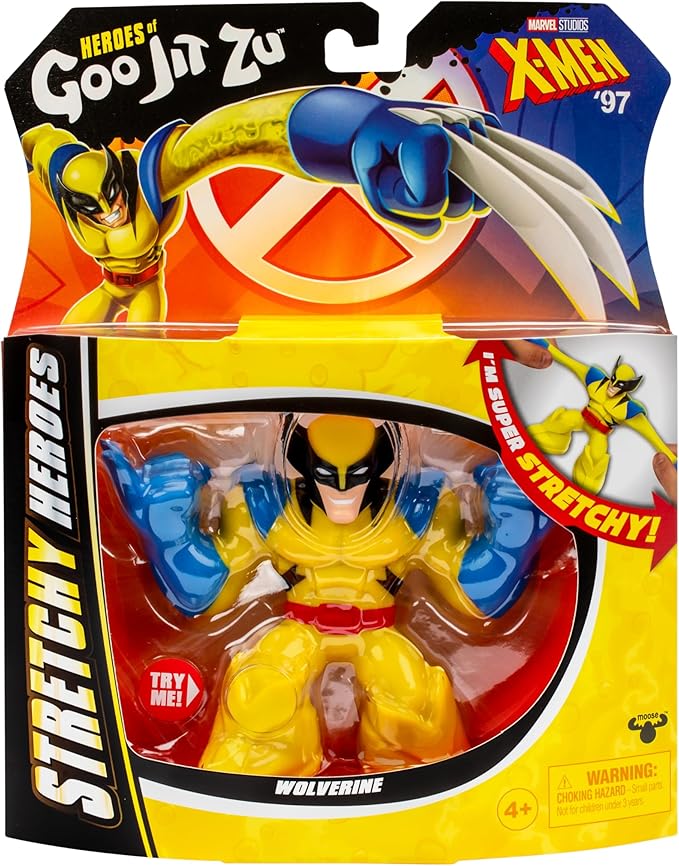 Figuras Héroes Goo Jit Zu Stretchy Marvel X-Men Surt/3 4a+
