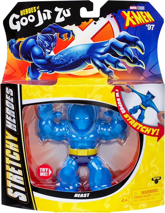 Figuras Héroes Goo Jit Zu Stretchy Marvel X-Men Surt/3 4a+
