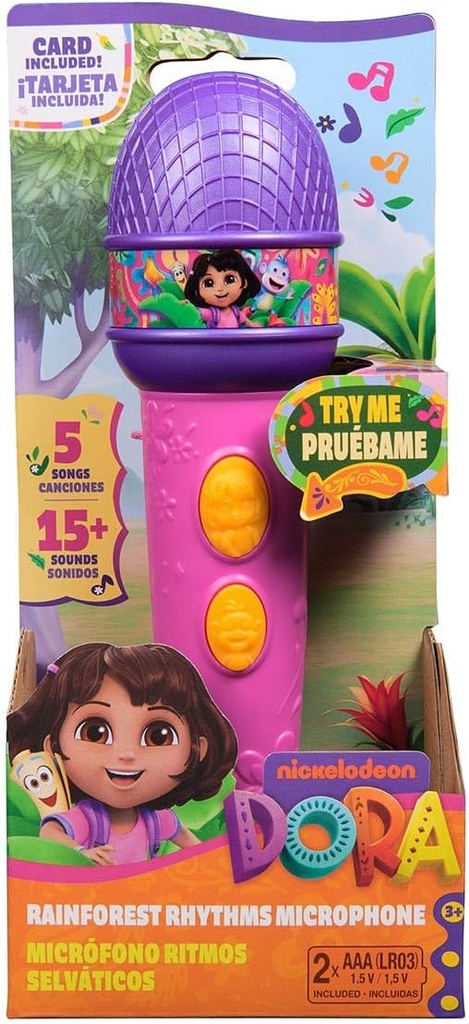 Micrófono Ritmos Selváticos de Dora la Exploradora 3a+