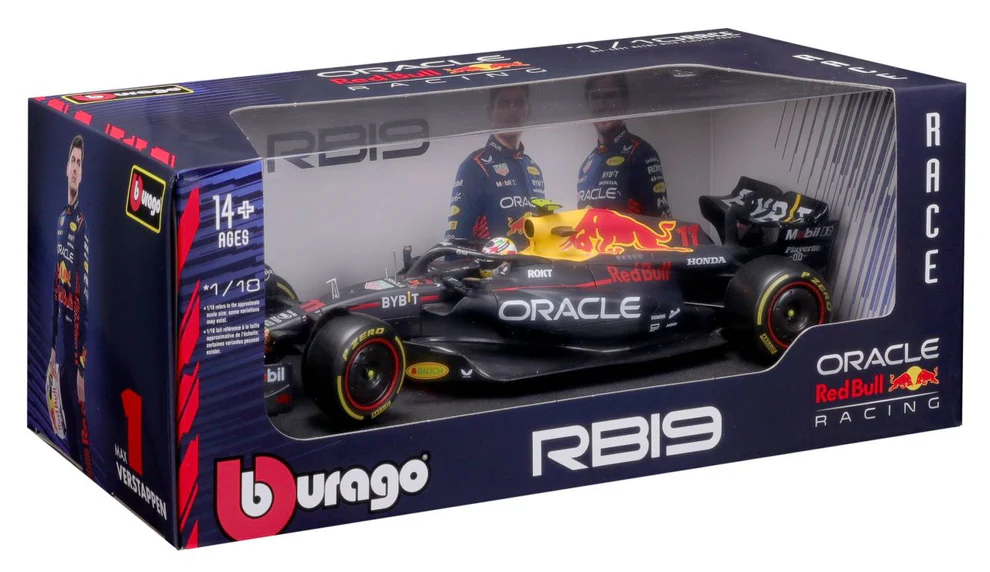 Carro Formula 1 Ferrari Oracle Red Bull Esc 1/18 14a+ (180035)