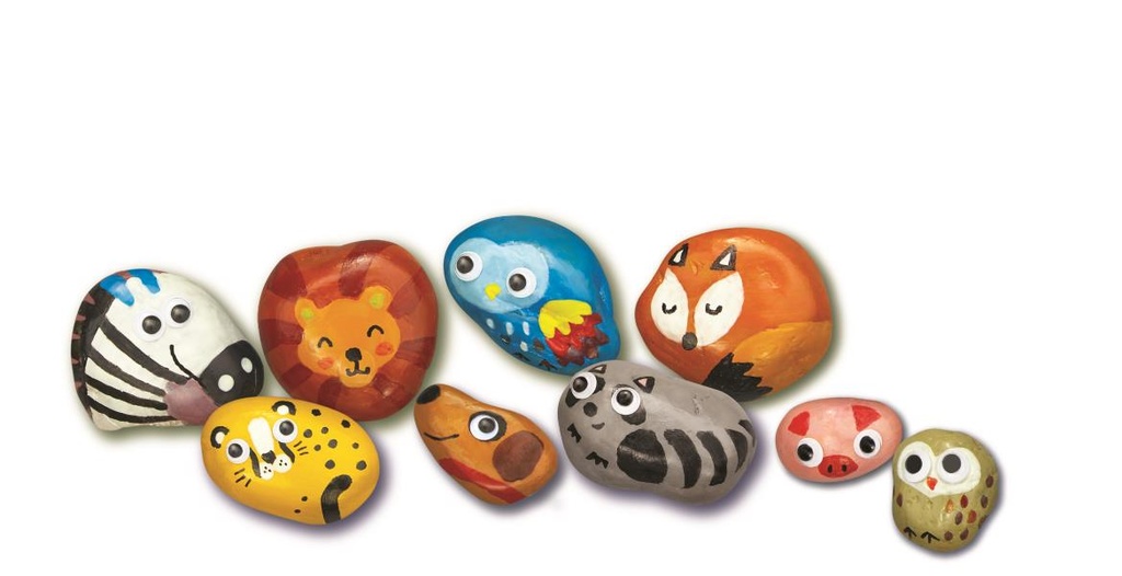 Pinta Piedras Animales Mágicos Kidz Maker 5a+