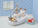 Familias Sylvanian Juego de Baño Campestre 3a+