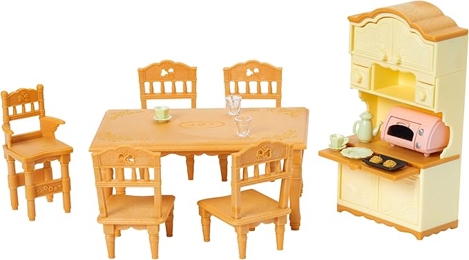 Familias Sylvanian Set de Juego de Comedor 3a+