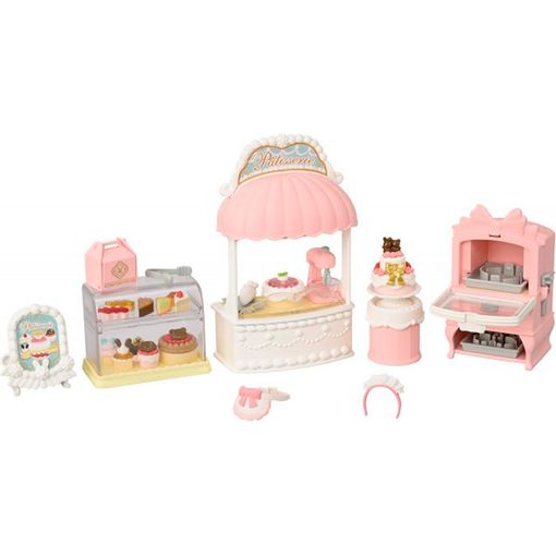 Familias Sylvanian Set de inicio de pastelería de pueblo 3a+