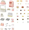 Familias Sylvanian Set de inicio de pastelería de pueblo 3a+