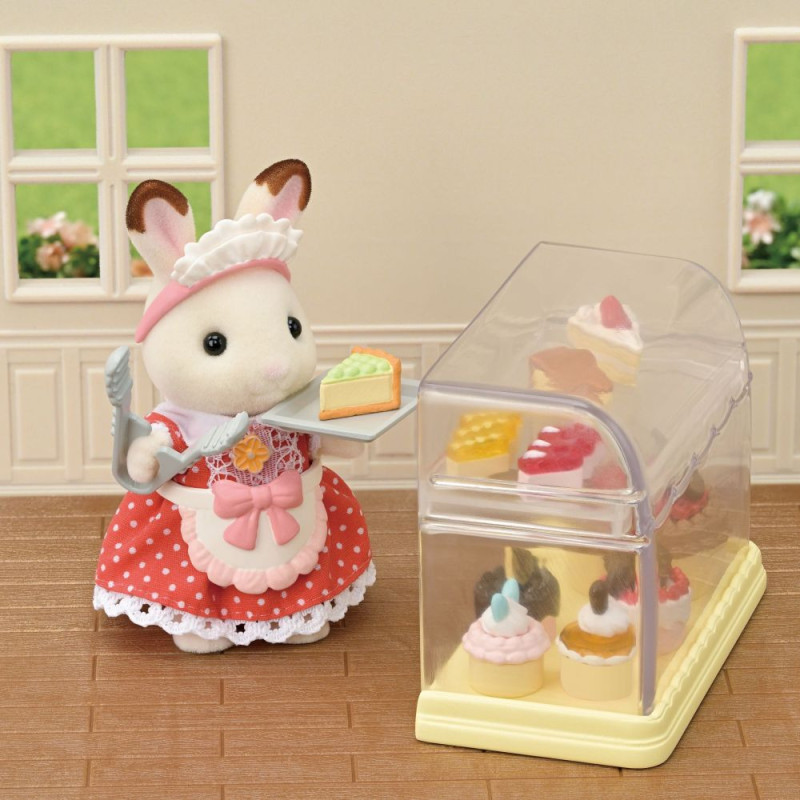 Familias Sylvanian Set de inicio de pastelería de pueblo 3a+