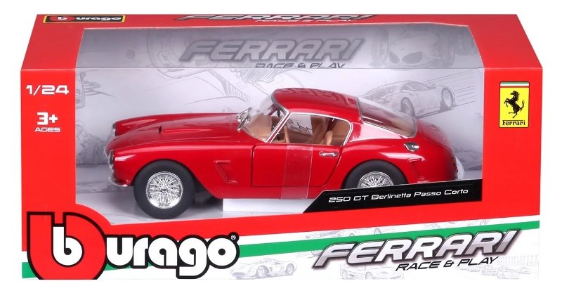 Carro Ferrari 250GT Berlinetta Passo Corto Rojo Esc:1:24 3a+(260256)