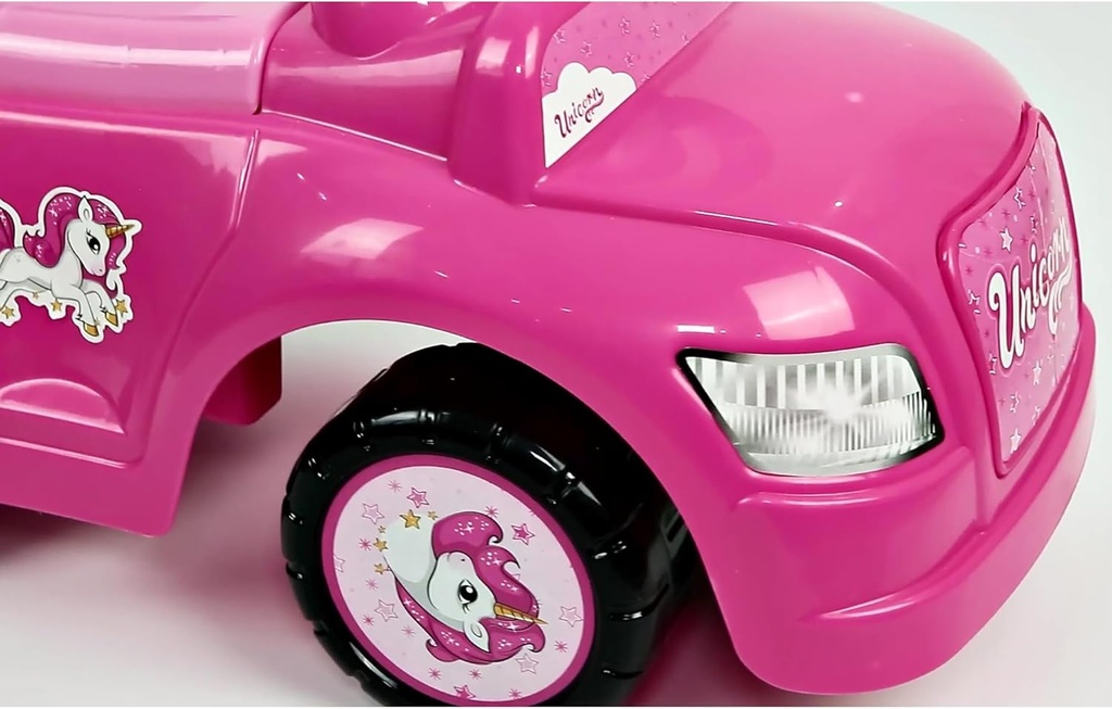 Carro Montable 4en1 Unicornio Rosado 12m+