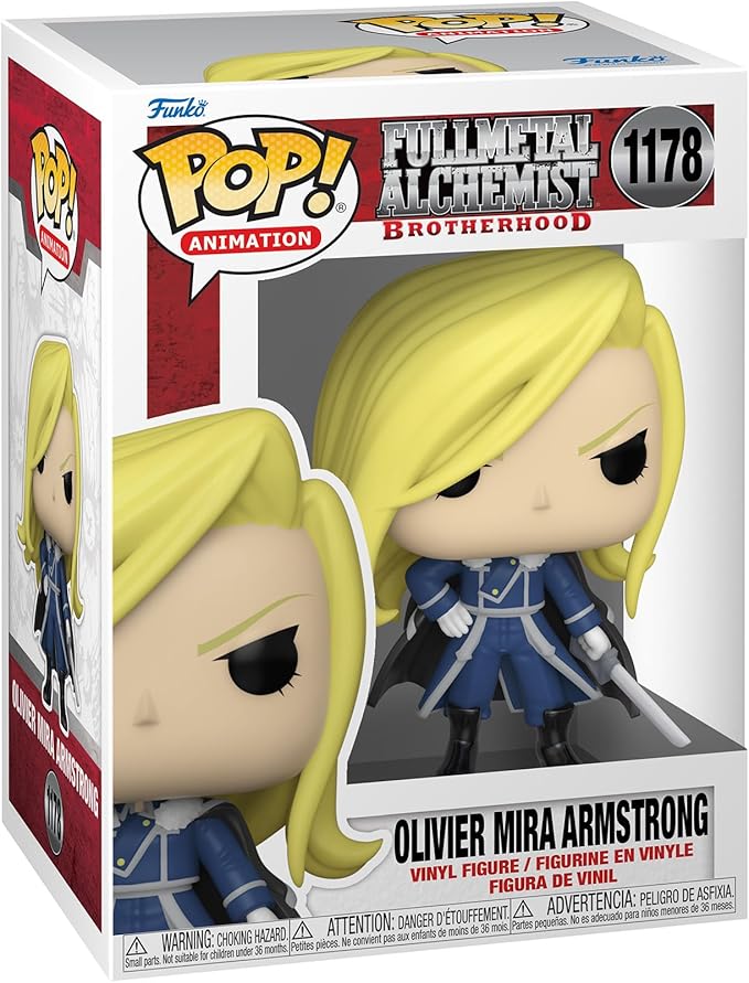 Figura Funko Pop! FullMetal Alchemist (1178) Olivier Mira Armstrong 3a+