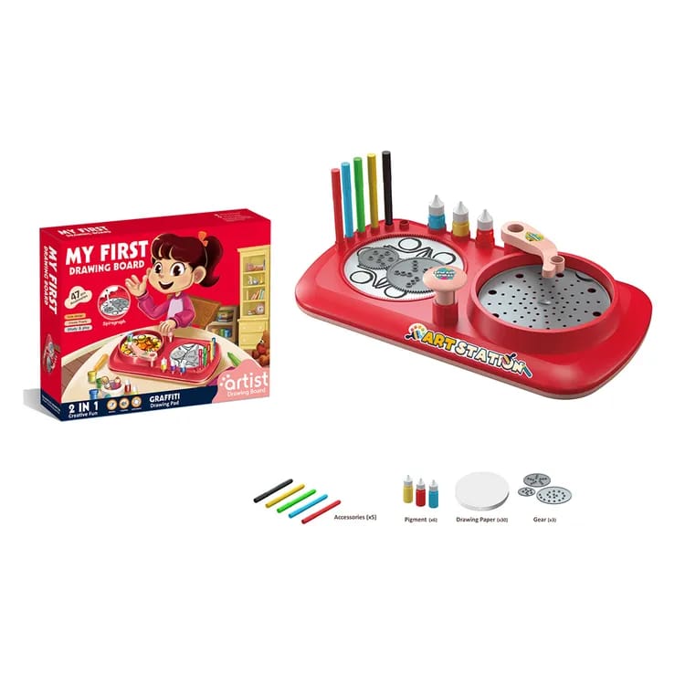 Tablero De Dibujo Con Arte Giratorio (455152)