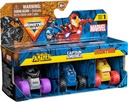 Carros Monster Jam Marvel Minis 3a+ Set de 3