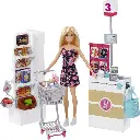 Muñeca Barbie Súper Mercado 25pzs 3a+