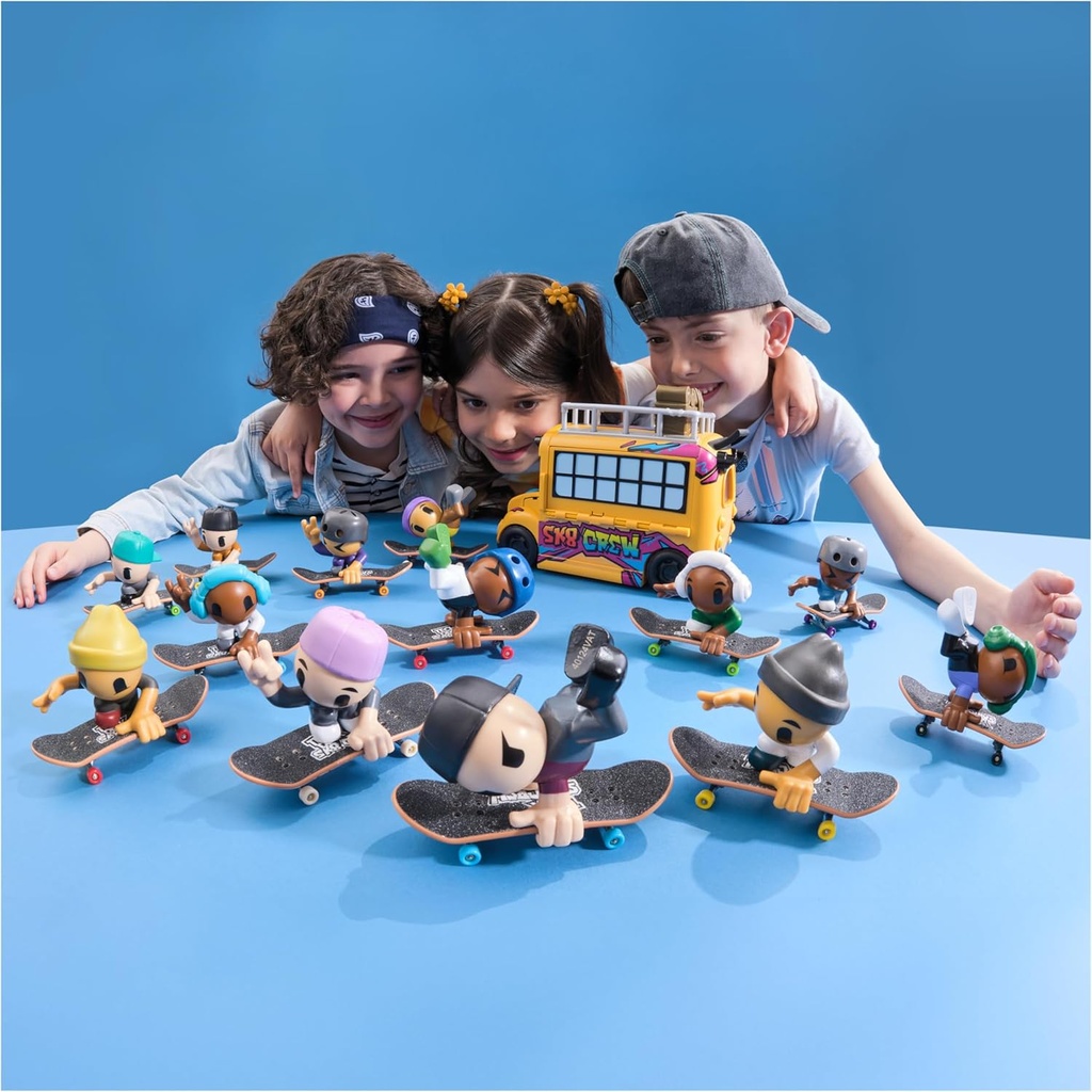 Patineta Tech Deck Sk8 Crew con Figura 5a+ ( Surtido de 4 - Se venden por separado )