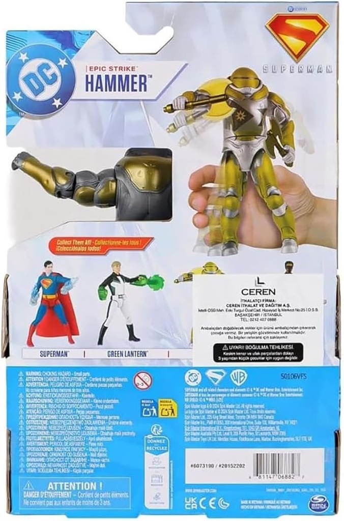 Figuras DC Comics Super Man Surt/3 4a+