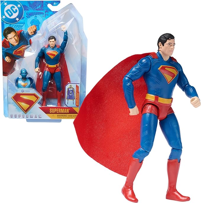 Figuras DC Comics Super Man Surt/3 4a+( 3 Super Man 1 Mr Terrific 1 The Engineer )Caja de 5