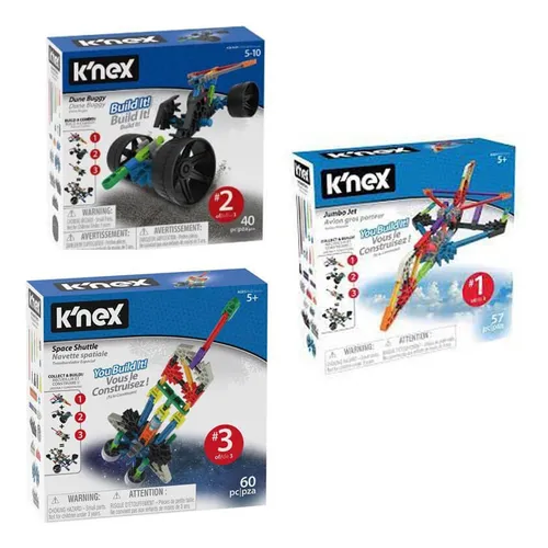 Avión Armable K`Nex 57Pzs  5a+ (17021-22-23) Surtido 3 -  Se venden por separado