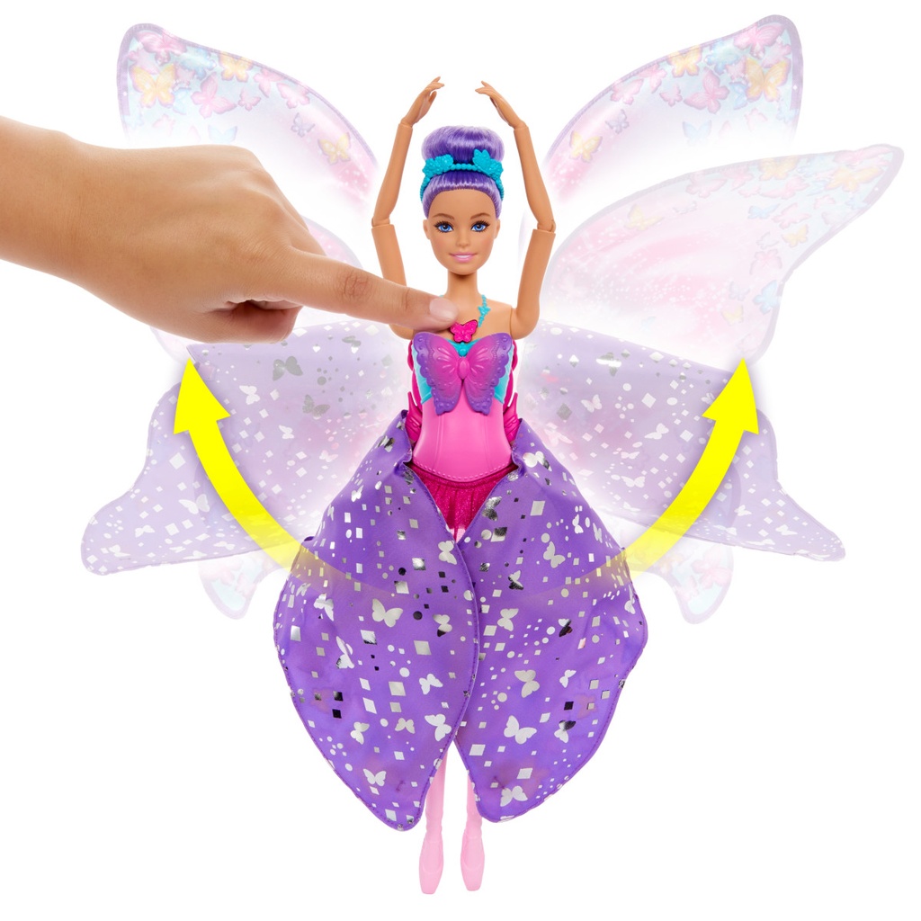 Muñeca Barbie Mariposa Bailarina Mágica 2en1 3a+