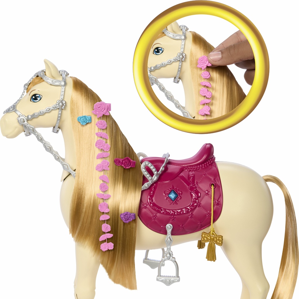Caballo Barbie con movimiento y sonidos 3a+