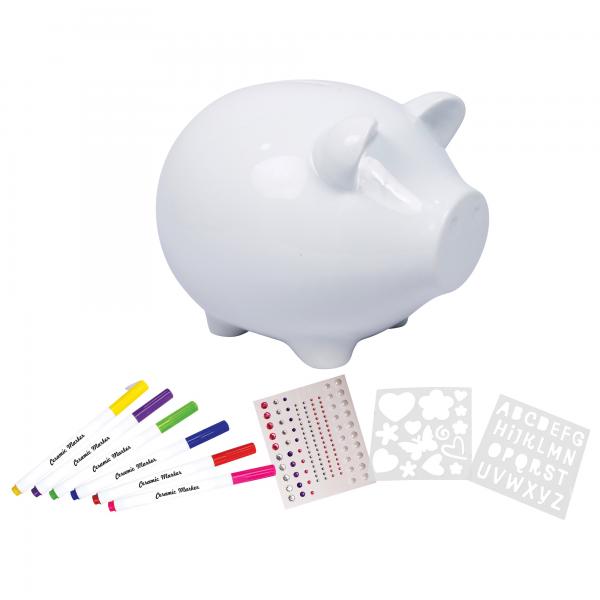 Pinta tu Propia Alcancía Cerdito 8a+