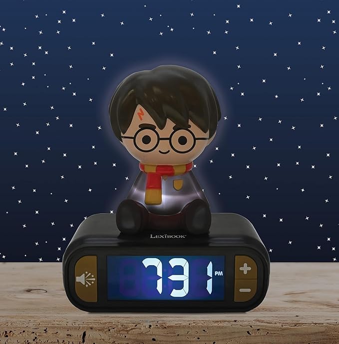Reloj Despertador con Luz Nocturna y Sonido Harry Potter
