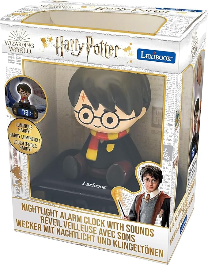 Reloj Despertador con Luz Nocturna y Sonido Harry Potter