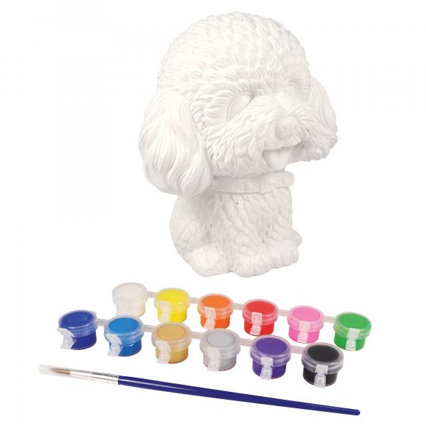 Pinta tu Propia Alcancía de Perrito Poddle 8a+