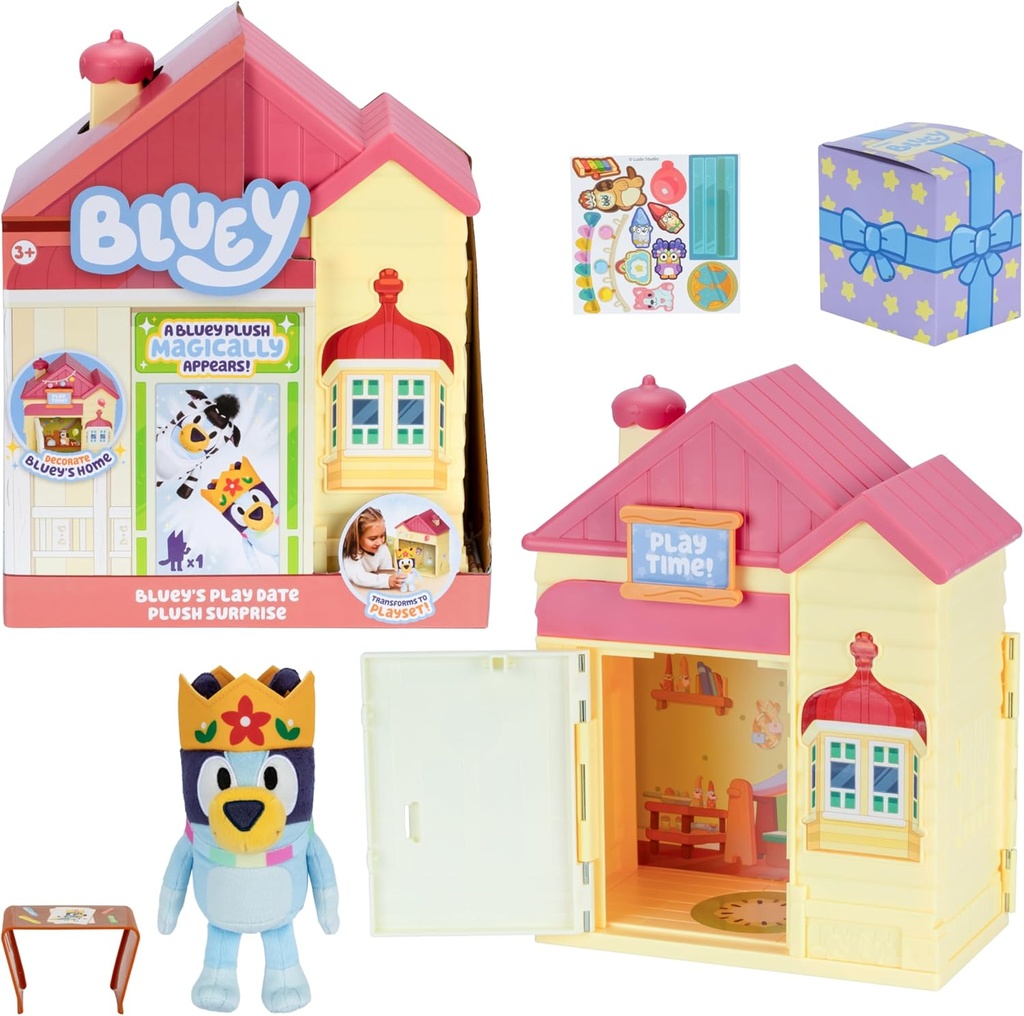 Casa de Bluey Set de Juego Figura Sorpresa 3a+