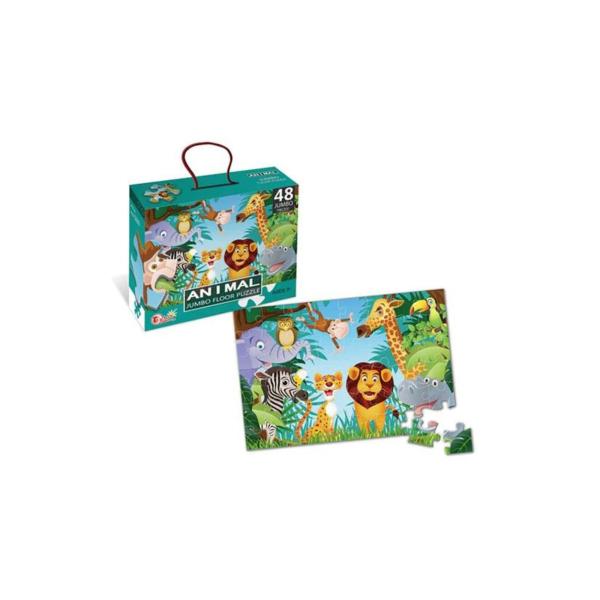 Rompecabezas de Piso Jumbo Animales 48pzs 90x60cm 3a+ (436502)
