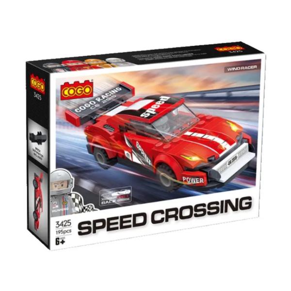 Carro de Armar Speed Crossing Racing Armable  195pzs 6a+