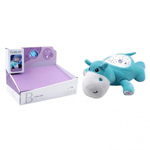 Peluche Relajante Hipopótamo Luz Y Sonidos 0M+ (442497)