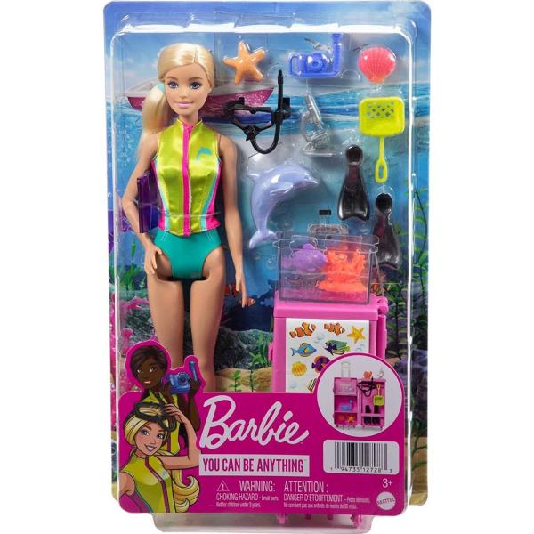 Muñeca Barbie Bióloga Marina 3a+