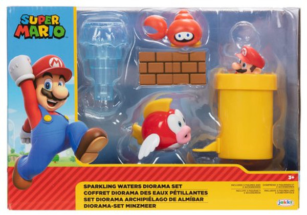 Figuras Nintendo Super Mario Bross Set Diorama Archipiélago de Almíbar 3a+