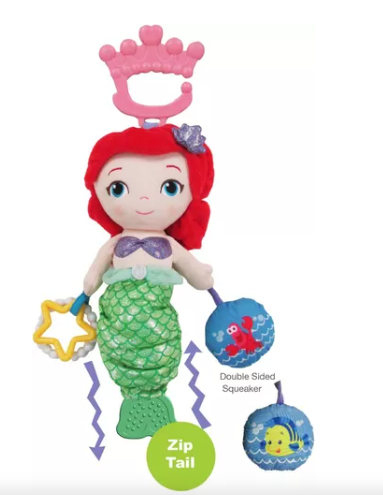 Peluche Sonajero Disney Princesas Ariel 0m+