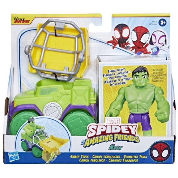 Figura con Vehiculo Marvel Spidey and the Amazing Friends Surt/3 3a+