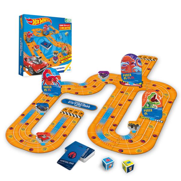 Hot Wheels - Juego de Mesa  Pista Extrema 6a+