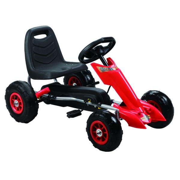 Go-Kart Rojo Llanta de Plástico 3a+ 30Kg Max
