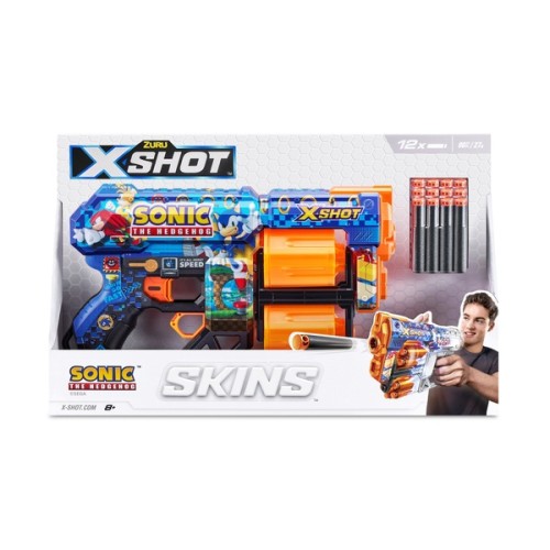 Lanzador X-Shot Flux Retro Skins de Sonic Surt/4 8a+