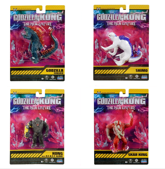 Figuras de Godzilla x Kong el Nuevo Imperio Surt/4  4a+