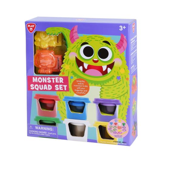 Plasticina Set con Figuras de Monstruos 3a+