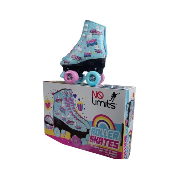 Patines de 4 Ruedas Luminosos de Unicornio Talla#30 (457170)