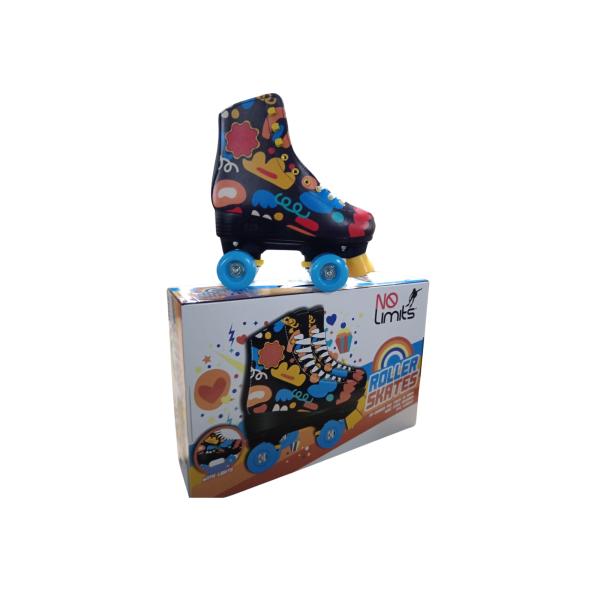 Patines de 4 Ruedas Luminosos Multicolores Talla#32 (457361)